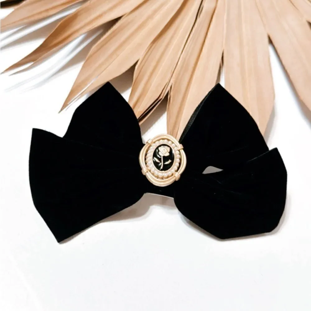 Velvet hair clips  S745
